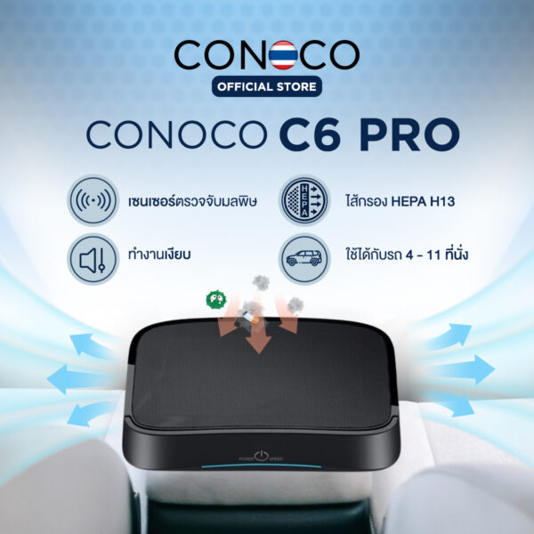 เครื่องฟอกอากาศในรถ CONOCO C6